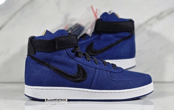 STUSSY X Nike Vandal High Collab RARE Deep Royal Blue Mens Size 8.5 NEW DS Og main image 5